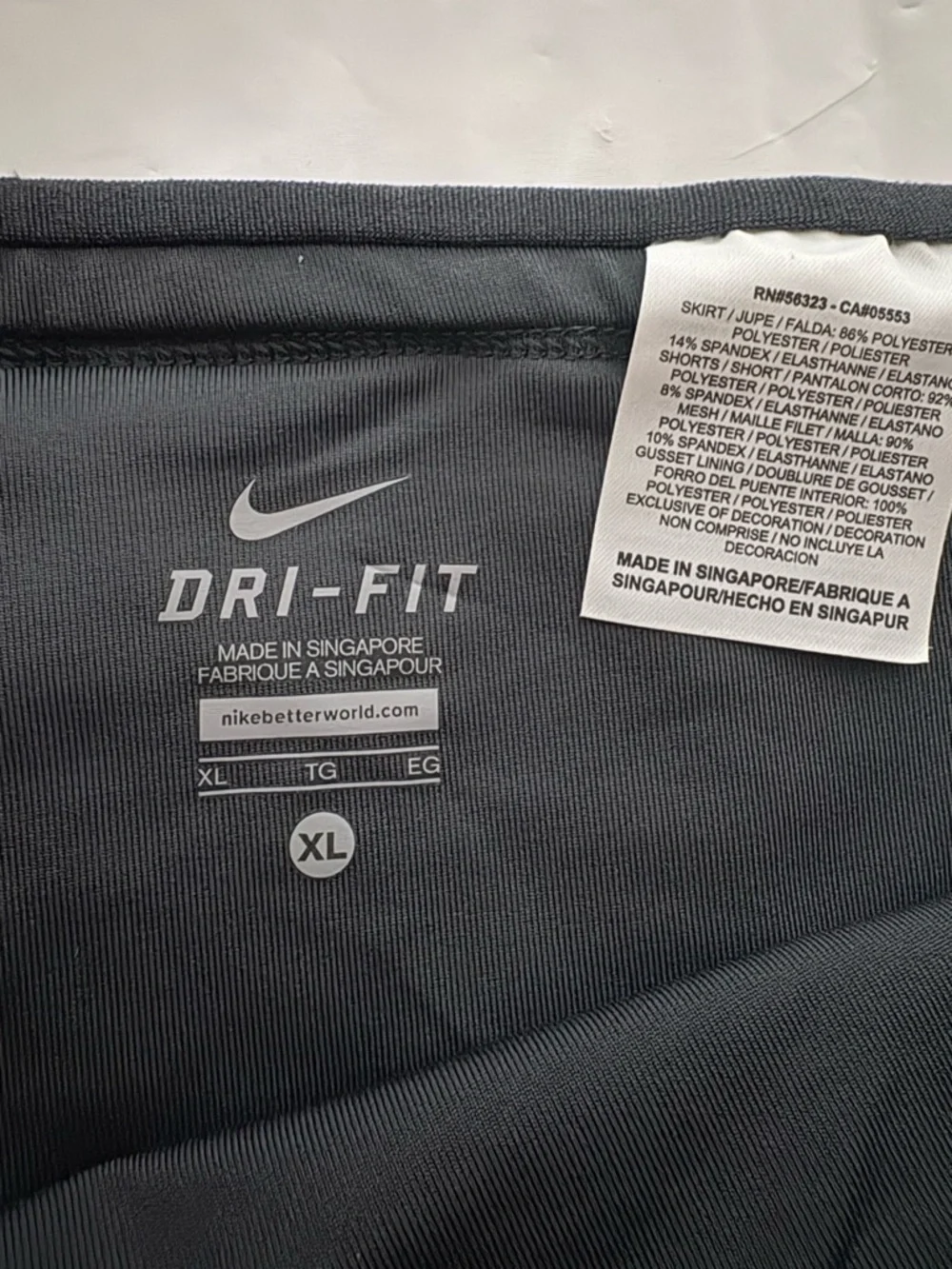 Nike Blue Athletic Skort with Black Waistband - Picture 8 of 9